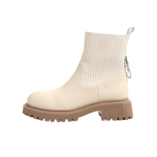 constituci MADDEN Ankle Boots 4cm Women's Ecru