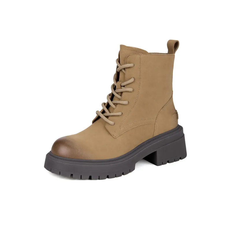ELLE Martin Boots Women's Camel/Black-0