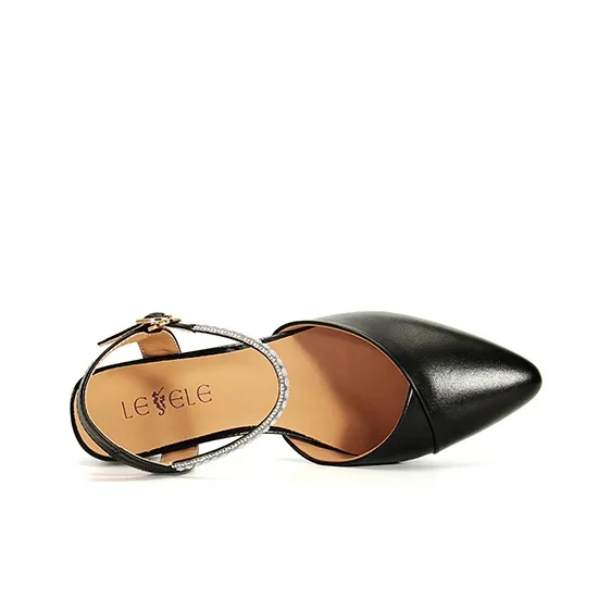 LESELE Chunky Heel High Heels 5.5cm Women's-3