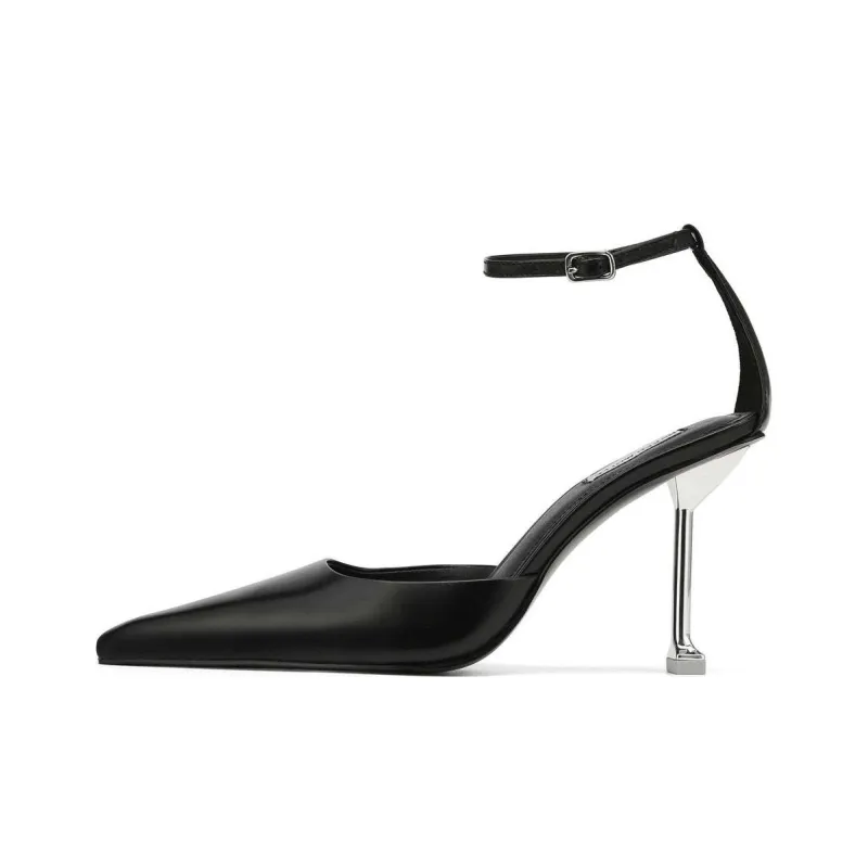 Naked Wolfe Valerie Slim Heel High Heels 9cm Women's Black-0