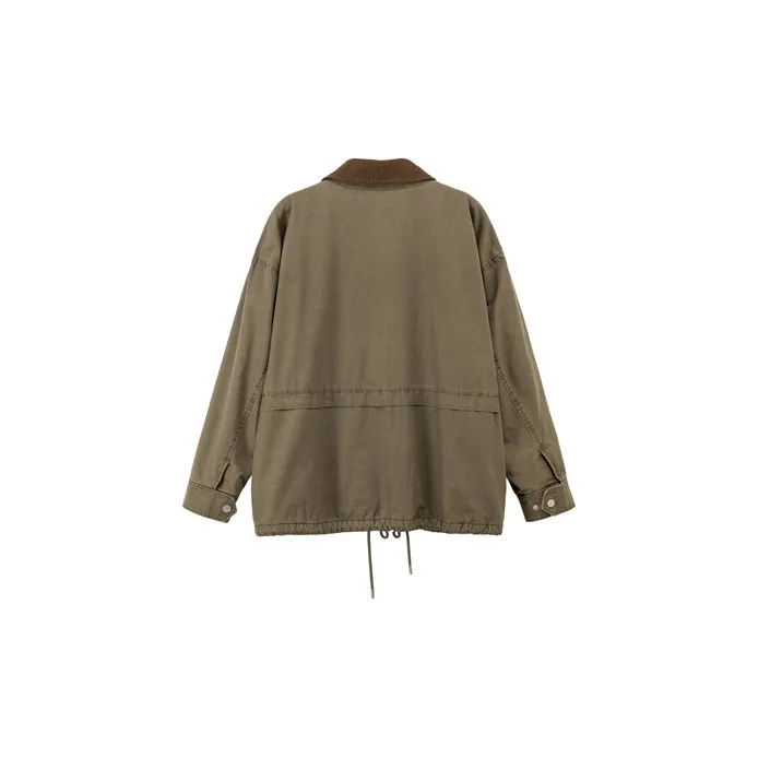 NO ONE ELSE Puffer Jacket Unisex Mustard Green-1