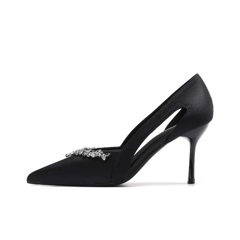 Zubumei Slim Heel High Heels 8CM Women's-7