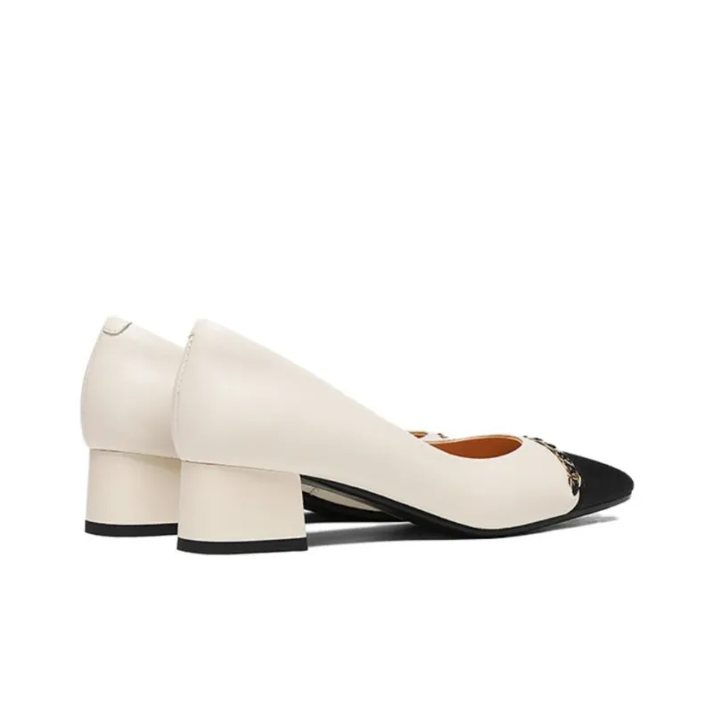 BOSSSUNWEN Block Heel High Heels 4cm Women's-2