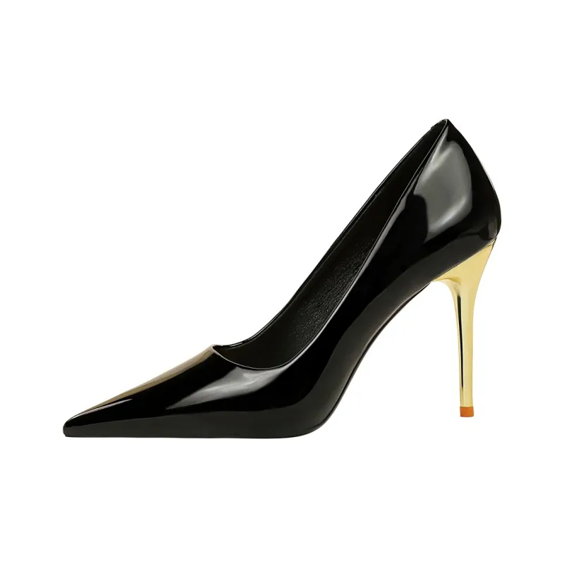 QITUMAUL Slim Heel High Heels Women's-12