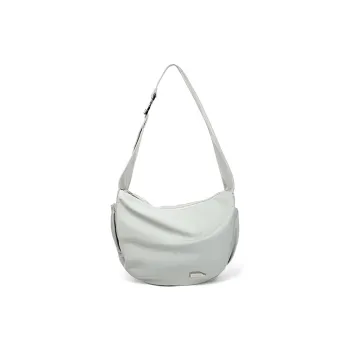 SMTING STUDIO Polyester Shoulder Bag Large Size Unisex Deep Black/Oat/Light Blue