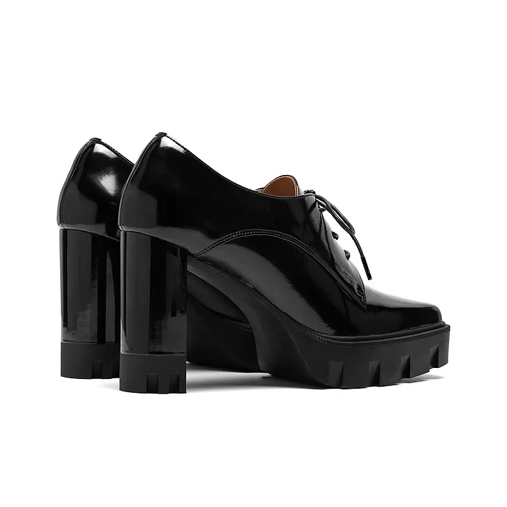 JOOC Chunky Heel High Heels 9cm Women's-7