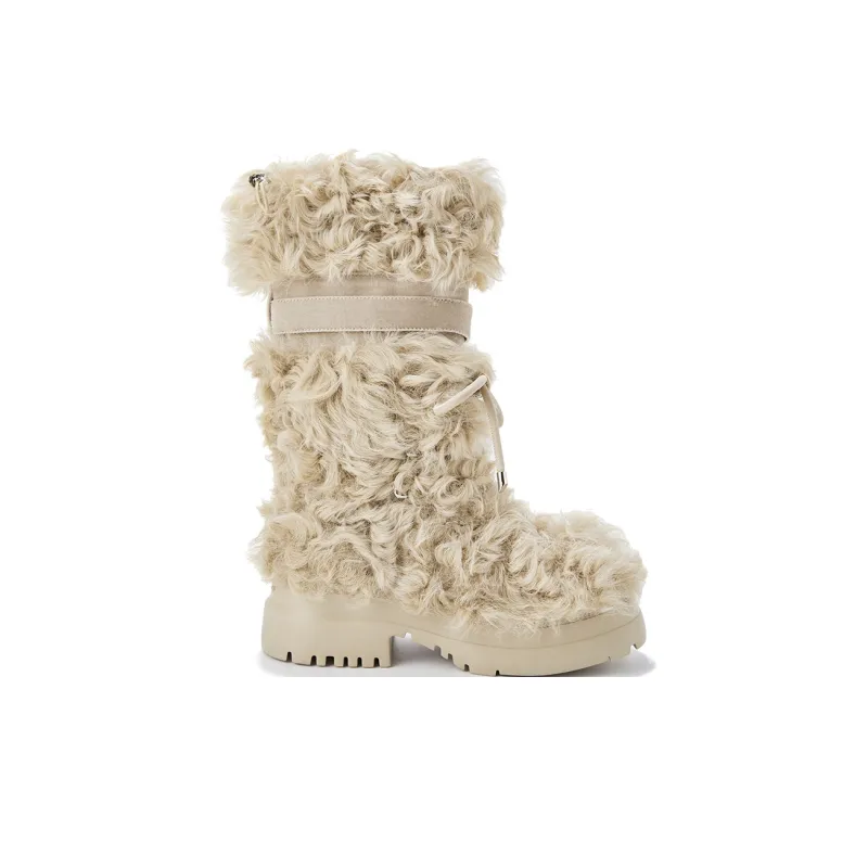 BLOCCO5 Knee high Boots Women's Beige-1