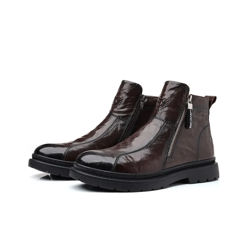 GZZ Ankle Boots Men Black-13