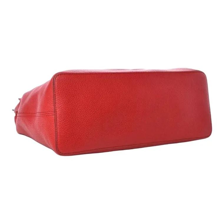 GUCCI Soho Leather One Shoulder Handbags Women's Red-3