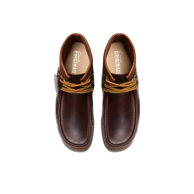 Clarks Wallaboot Hiker Ankle Boots Men's Brown-3