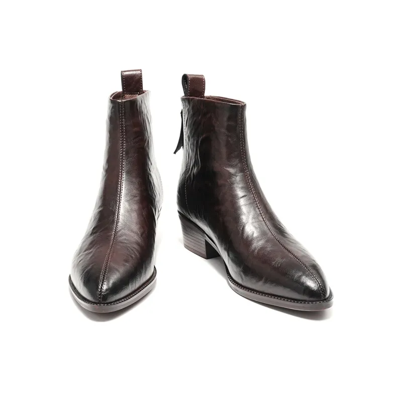 EBLAN Ankle Boots Women's Brown-3