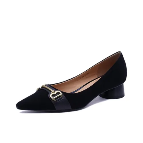 MARINO FABIANI Chunky Heel High Heels 3.2cm Women's Black