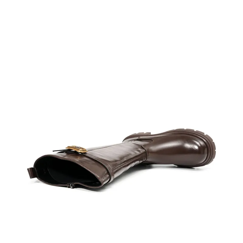 EBLAN Knee high Boots Women's Brown-4