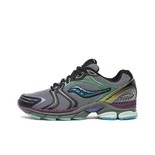 Saucony ProGrid Triumph 4 Anti Slip Wear Resistant Low Top Running Shoes Unisex Purple Blue
