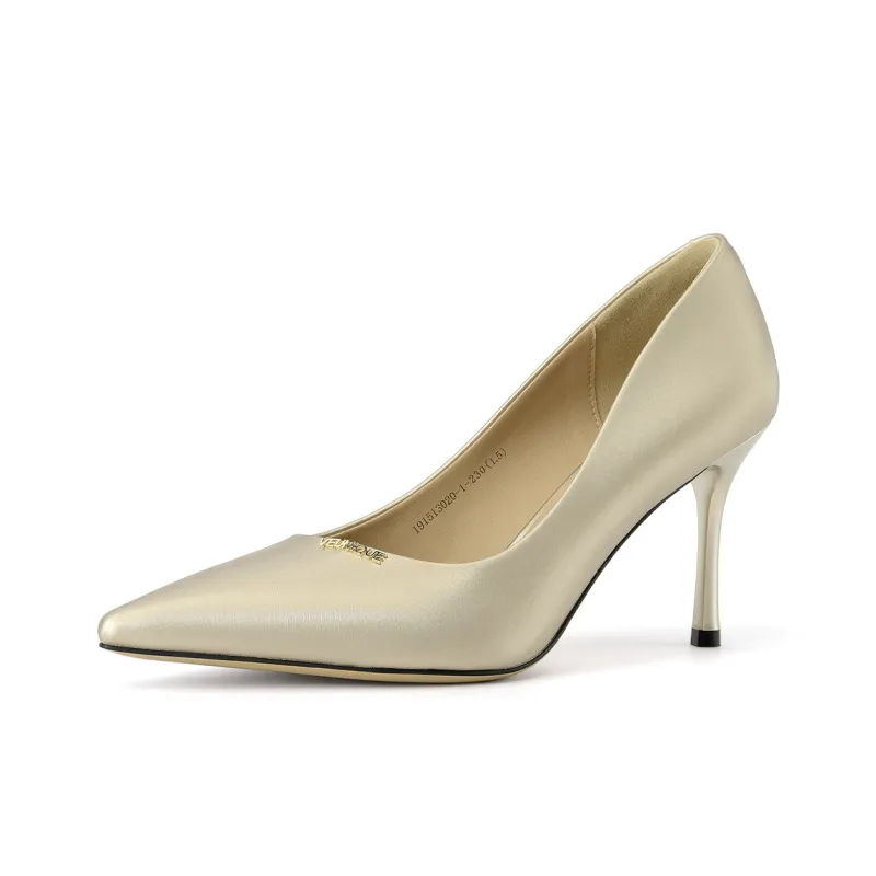 GEMEIQ Slim Heel High Heels 6CM Women's Champagne-0