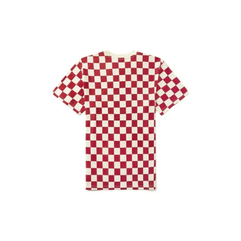 Vans T Shirts Men Red White-1
