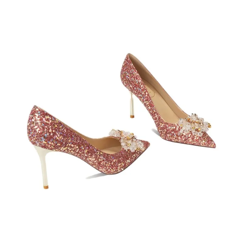 RoseDoris Slim Heel High Heels 8cm Women's-1