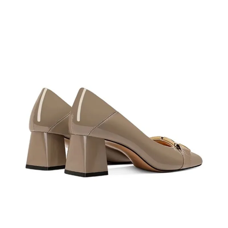 JESSICA SOPHIA Chunky Heel High Heels 5cm Women's-4