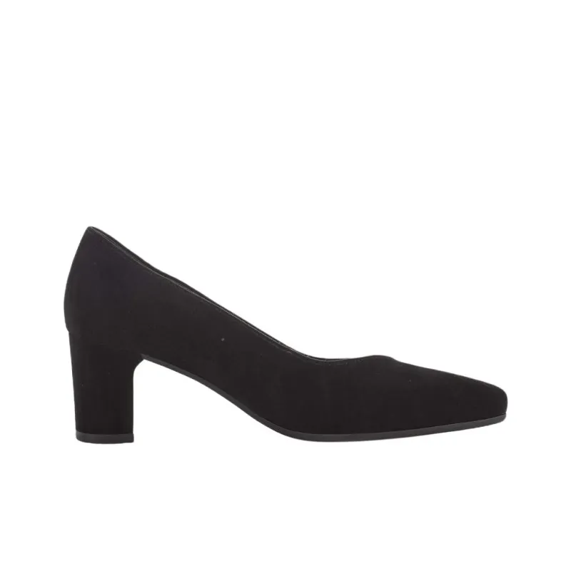 Gabor Comfort Chunky Heel High Heels 6cm Women's Black-1