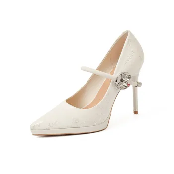 Beijiani Slim Heel High Heels 10.5cm Women's