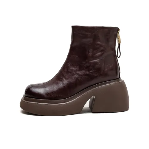 Jay Ankle Boots Women's Brown/Black