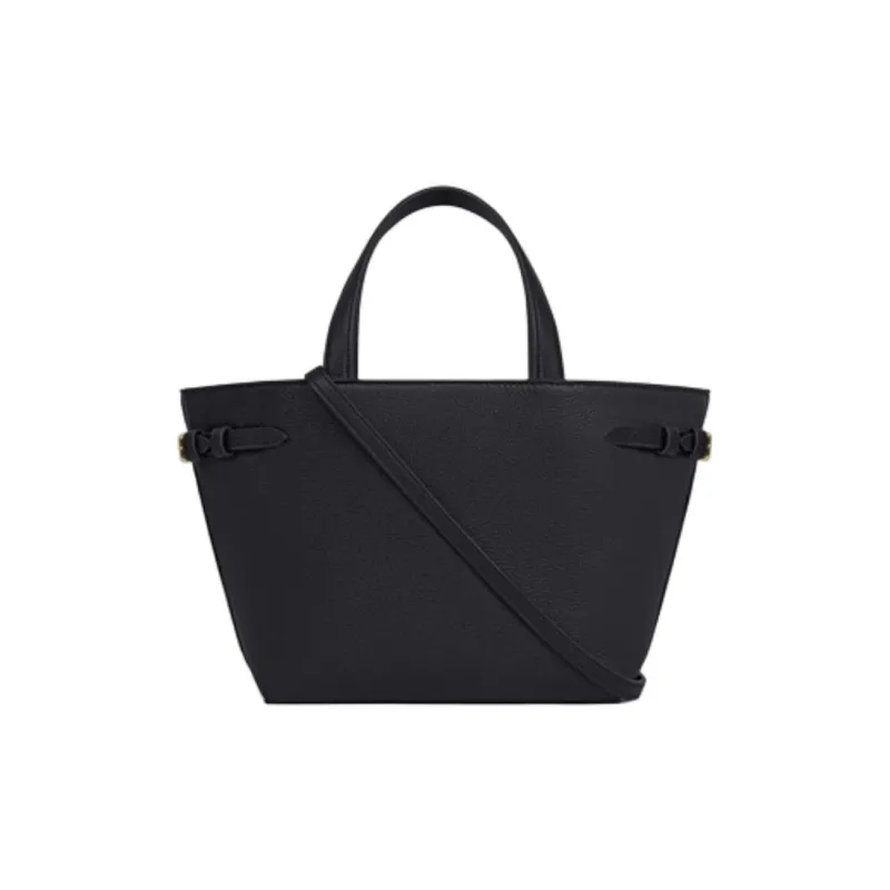 CELINE Cabas Calfskin Crossbody Handbags Mini Women's Black-4