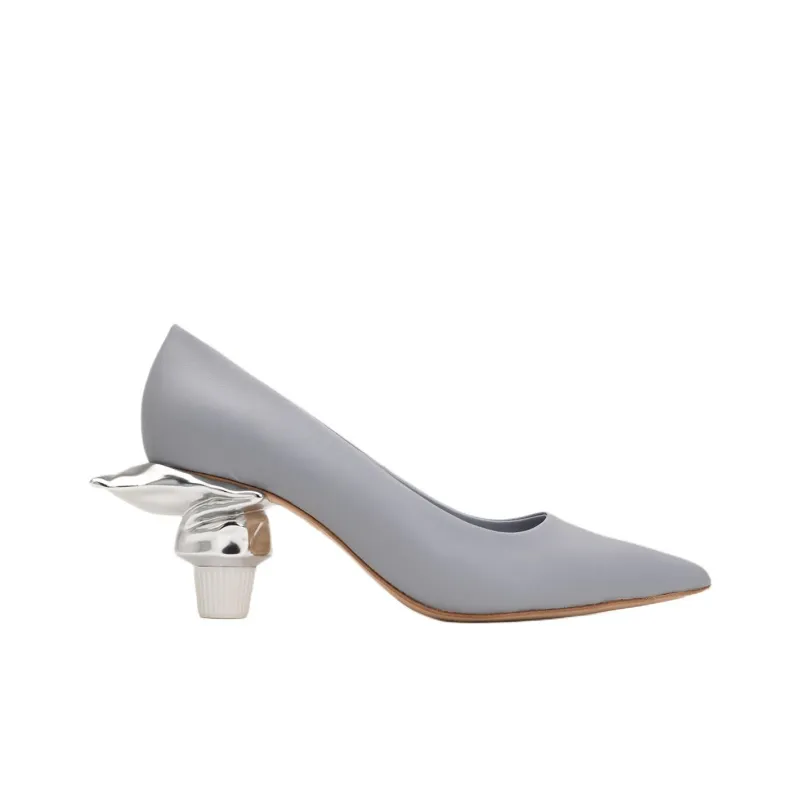 Maison MIHARA YASUHIRO Toothpaste Heel 60mm Leather Pumps-16