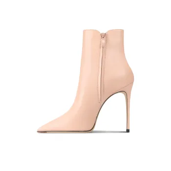 Suyymakk Ankle Boots Super High Heel Women's Nude