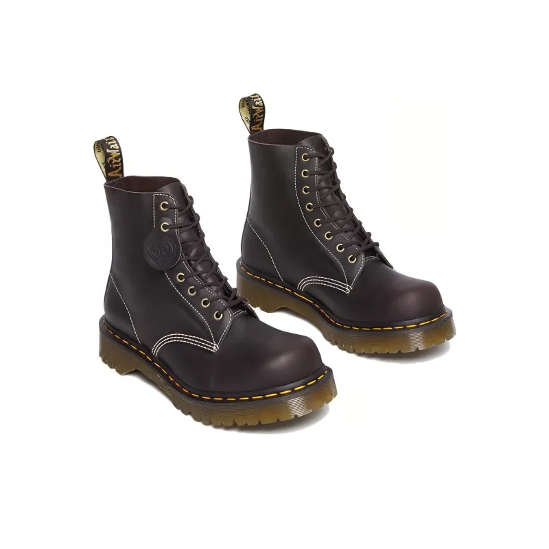 Dr.Martens 1460 Pascal Phoenix Leather Lace Up Boots 'Charcoal Grey'-2