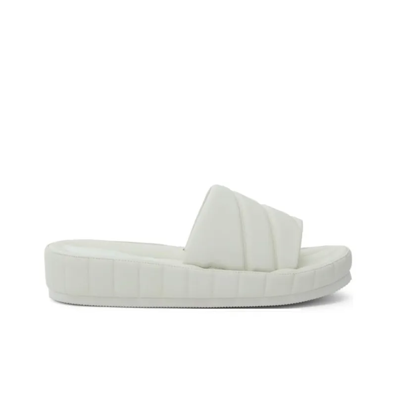 CHARLES&KEITH Composite Sole Massage Antibacterial Quick Dry Slide Slippers Women's White-1
