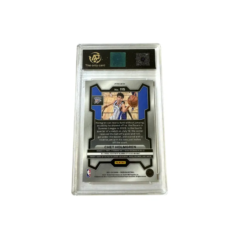 PANINI Holmgren, Thunder PRIZM Red Wave, Refringence, Promising Rookie, Player Card 9/10 Graded Cards 1 Pc-1