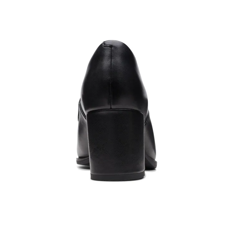Clarks Frewa Series Chunky Heel High Heels Women's Black-3