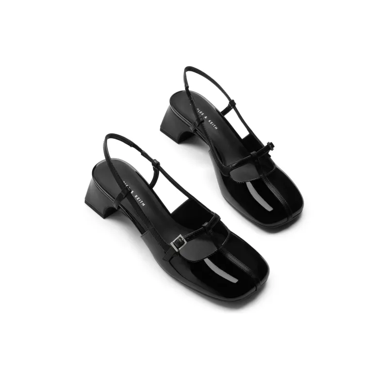 CHARLES&KEITH Chunky Heel High Heels 4.5cm Women's-2