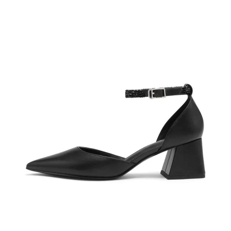 CHARLES&KEITH Chunky Heel High Heels 5.5cm Women's-6