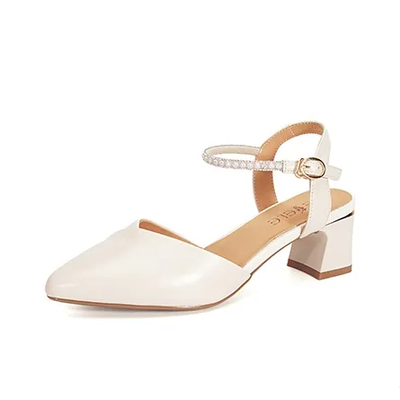 LESELE Chunky Heel High Heels 5.5cm Women's-7