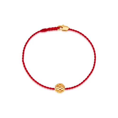 OUBI.YABI Gold Plated Copper Cobalt Gold Red String Bracelets Women's