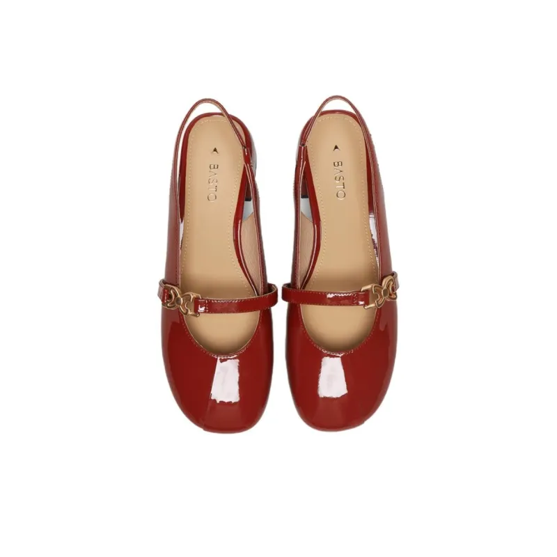 BASTO Block Heel High Heels 3.5cm Women's-13