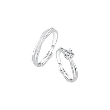 LUCA Sterling Silver Rings Unisex Anniversary Gift #Sweet Love Confession