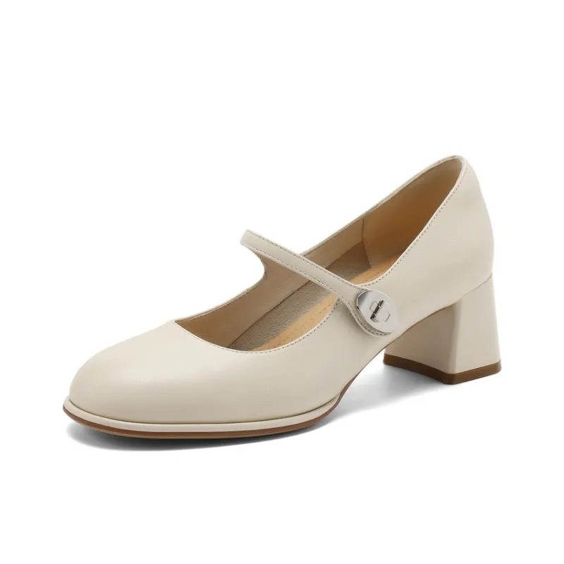 BELLE Block Heel High Heels 5cm Women's-1