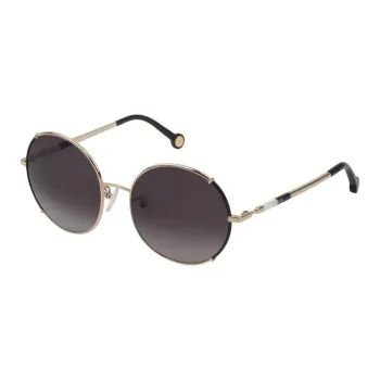CarolinaHerrera Metal Round Sunglasses Women's Gold