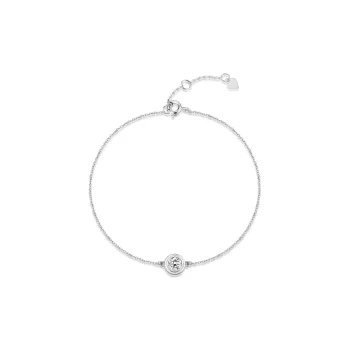 OUBI.YABI 925 Silver Plated White Gold Bracelets Women's