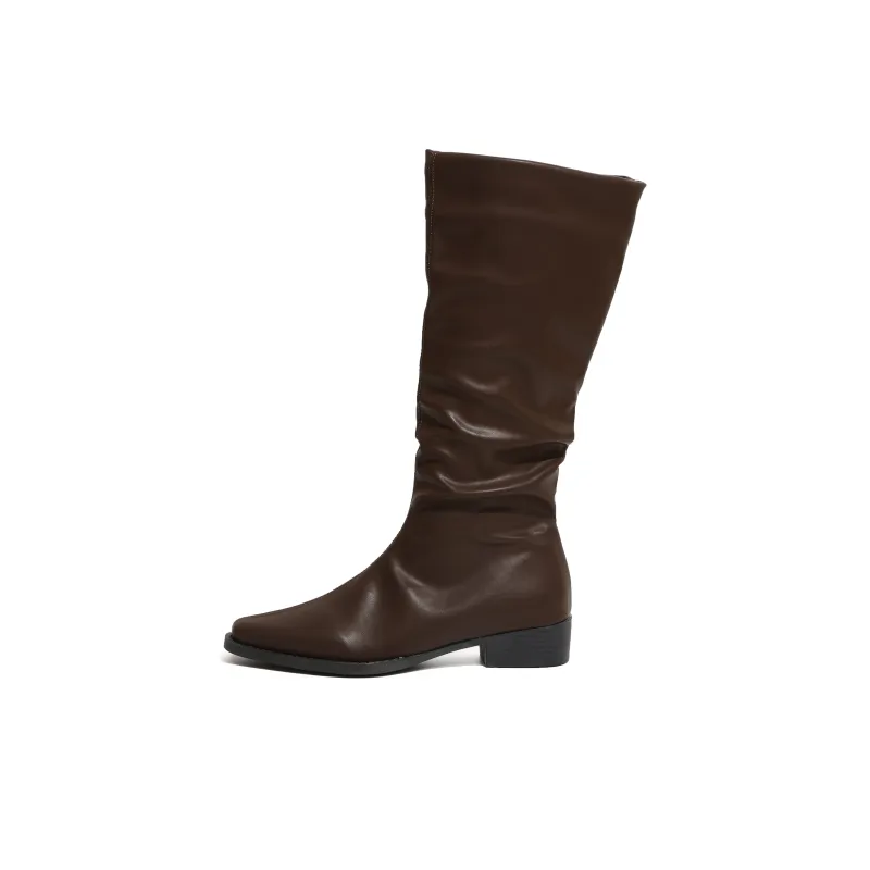 LXVB Slouch Boots Knee-high Boots 3cm Women's-21