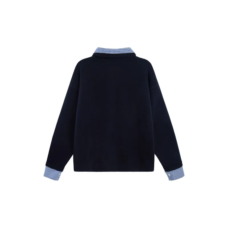UNIFREE Sweater Women's Navy Blue-1