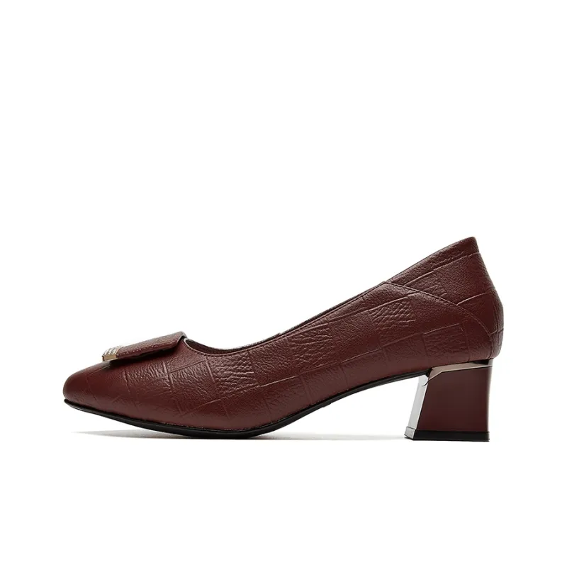 Rich birds High Heels Women's Black/Burgundy-5