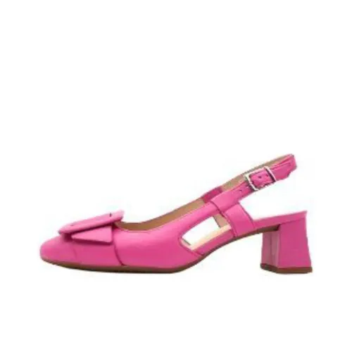 Gabor Block Heel High Heels 4.5cm Women's Pink