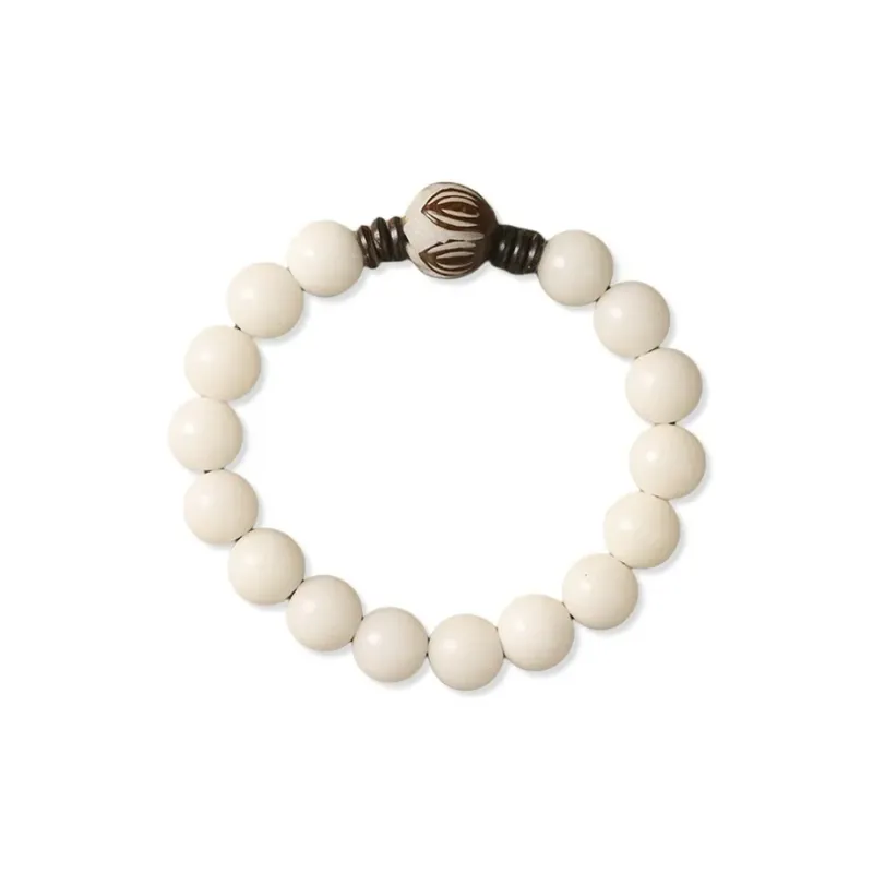 Baozhi White Jade Bodhi Bracelets Unisex-0
