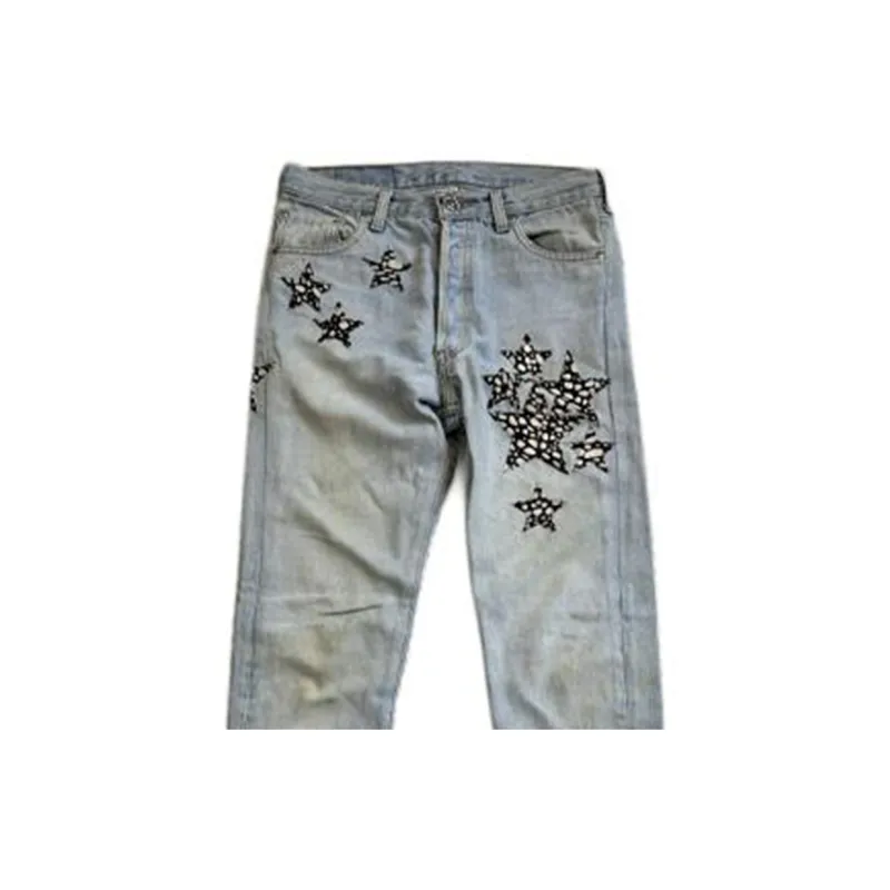 Chrome Hearts SS24 Jeans Women's Blue-2