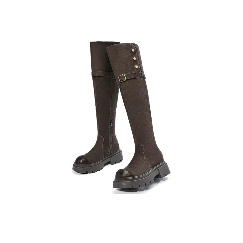 EBLAN Knee-high Boots Women's Umber-9