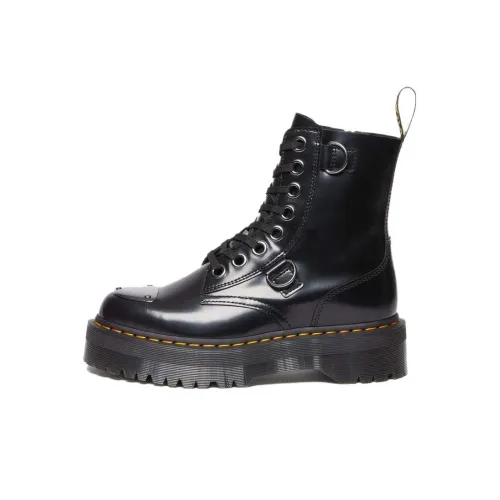 Dr.Martens Jadon Buttero Leather Platform Boots 'Black'