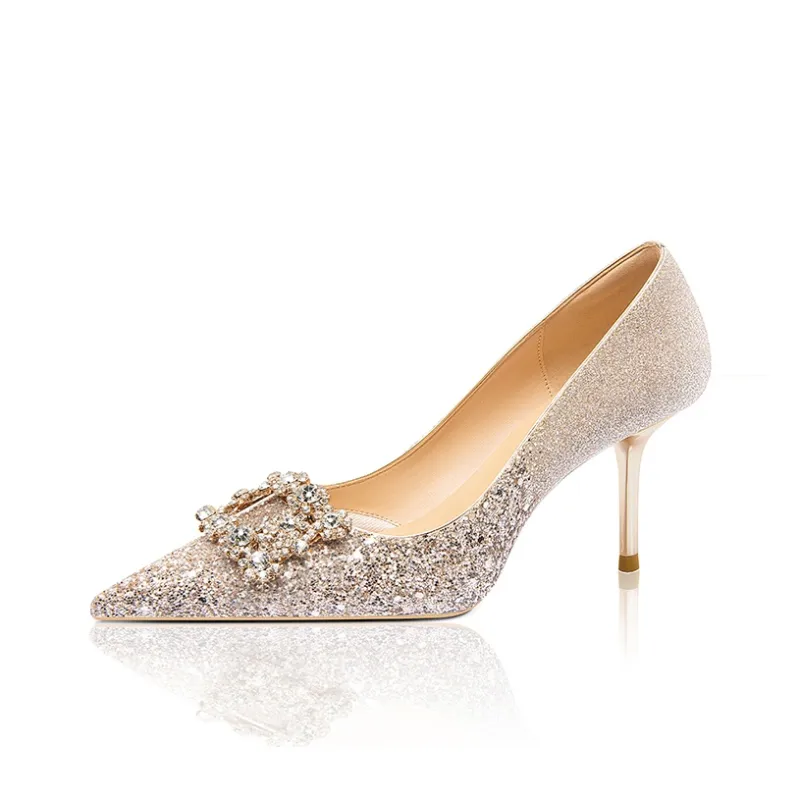 LOLY Slim Heel High Heels Women's Romantic Starry Sky-1